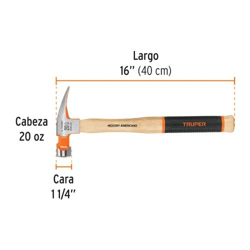 MARTILLO PULIDO UÑA RECTA BOCA FRESADA (MOR-20F)