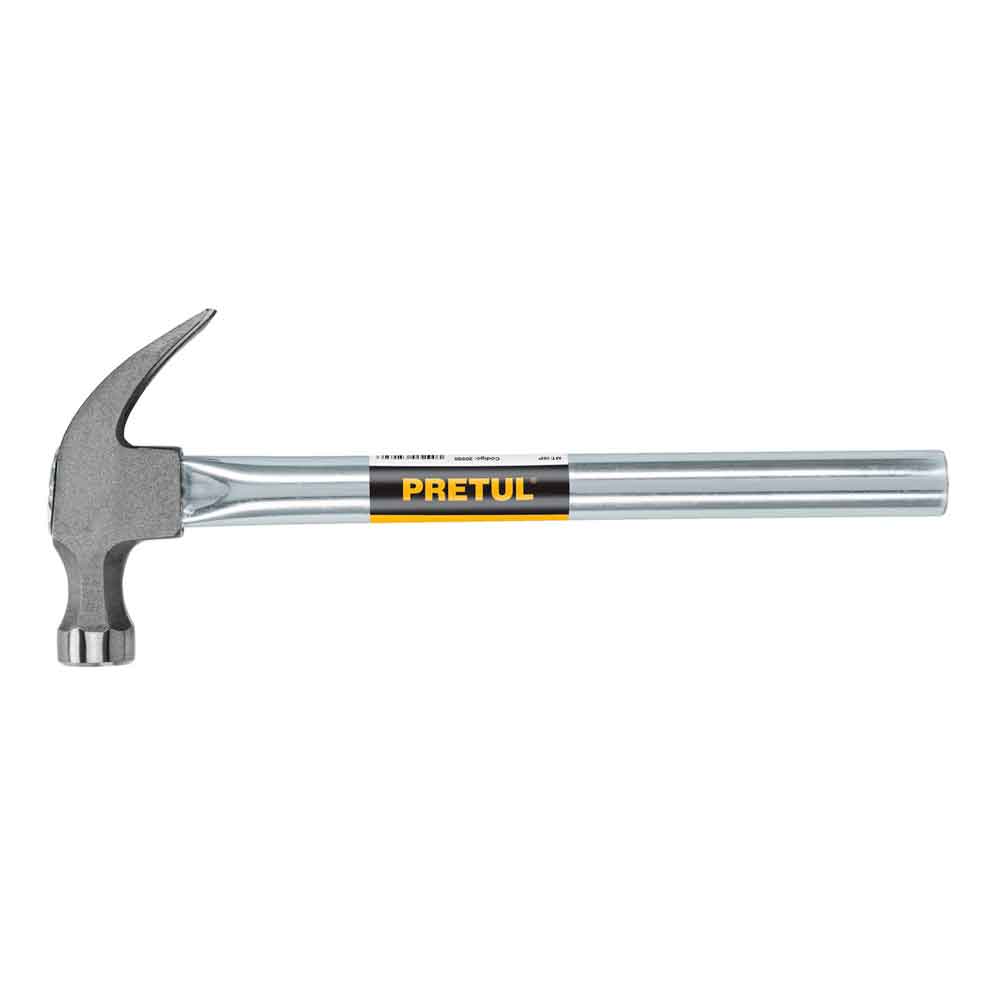 MARTILLO UÑA CURVA 16 oz  MANGO TUBULAR  PRETUL
