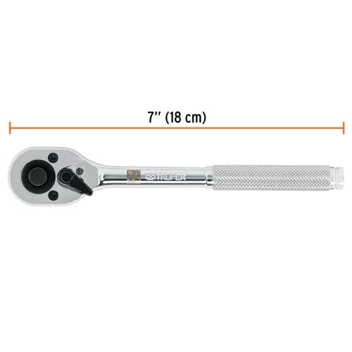 MATRACA CUADRO 3/8" CABEZA DE PERA DE LIBERACION RAPIDA