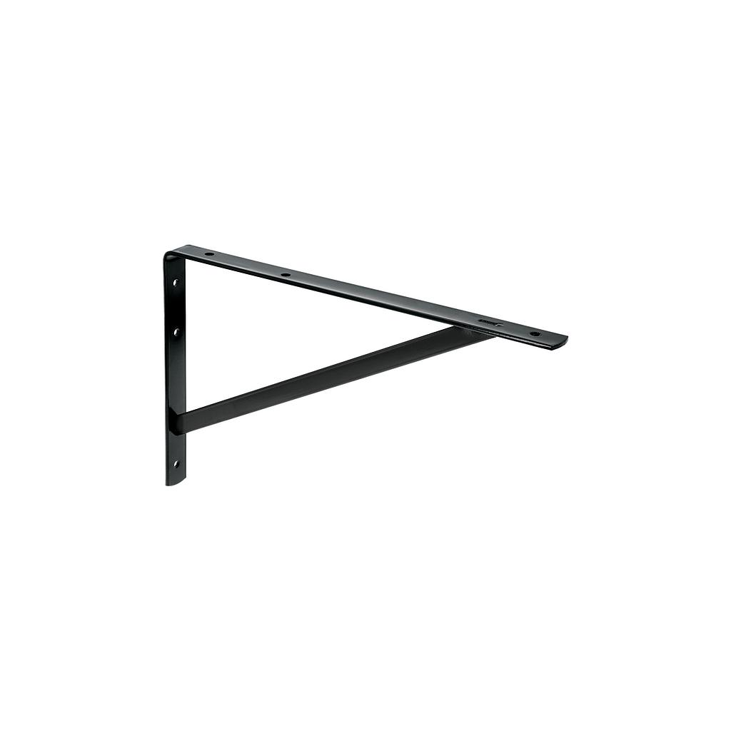 MENSULA REFORZADA DE ACERO NEGRA 10" X 16" FIERO