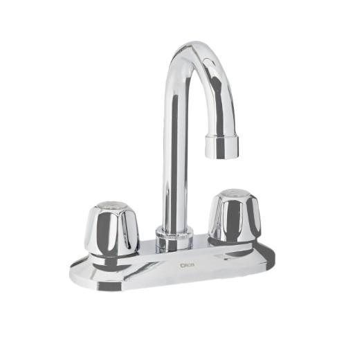 MEZCLADORA DE 4" TIPO BAR CON MANERAL TIPO DIAMANTE PARA LAVABO DICA