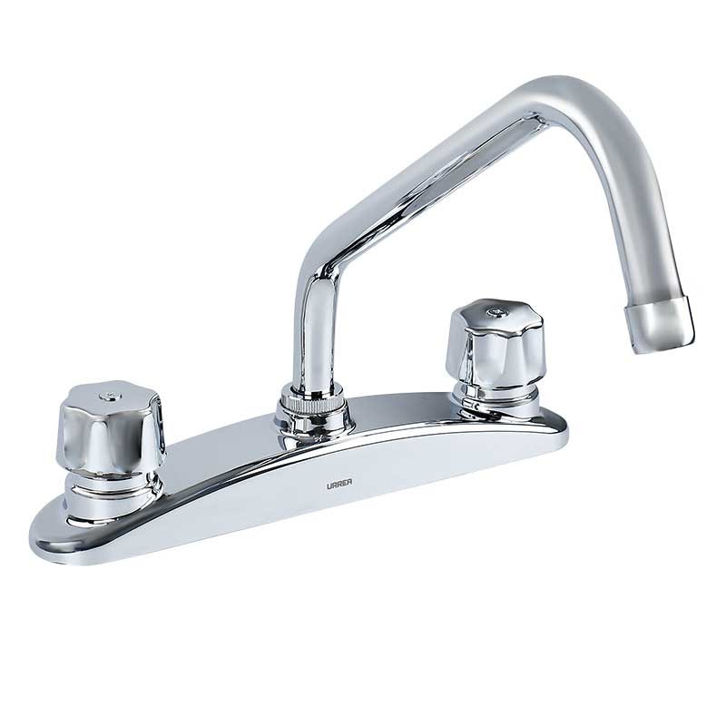 MEZCLADORA DE 8" CON MANERALES QUEEN CHICO PARA FREGADERO F-318QC URREA