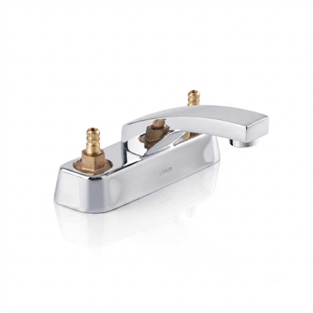 MEZCLADORA PARA LAVABO DE 4" SIN MANERALES CROMO F-46 URREA