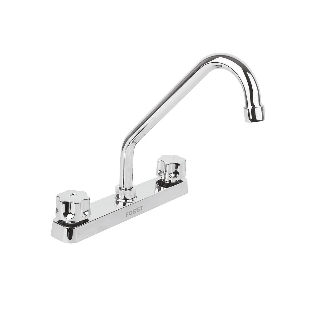 MEZCLADORA DE 8" DE PLASTICO ABS PARA FREGADERO FREGADERO CUELLO LARGO FOSET BASIC