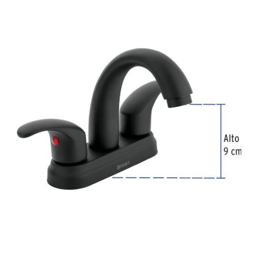 MEZCLADORA NEGRO MATE 4 PARA LAVABO