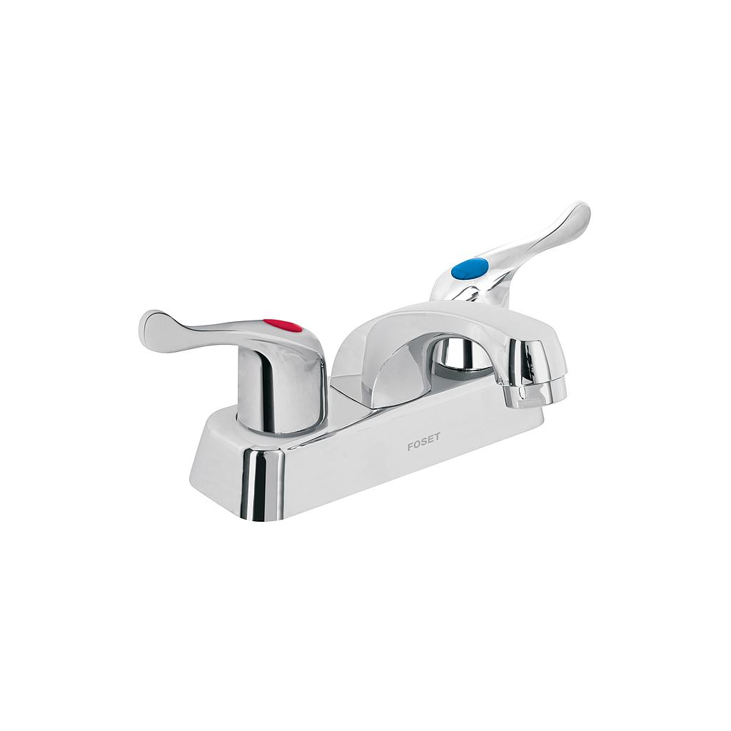 MEZCLADORA DE 4" DE PLASTICO ABS PARA LAVABO MANERAL PALANCA FOSET BASIC