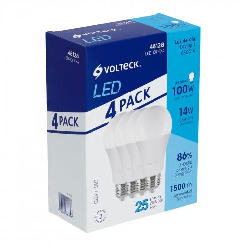 MULTIPACK 4 LAMPARAS DE LED 14W VOLTECK