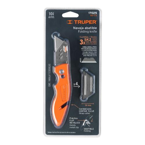NAVAJA ABATIBLE 7" CUERPO DE ALUMINIO Y ACERO INOX TRUPER