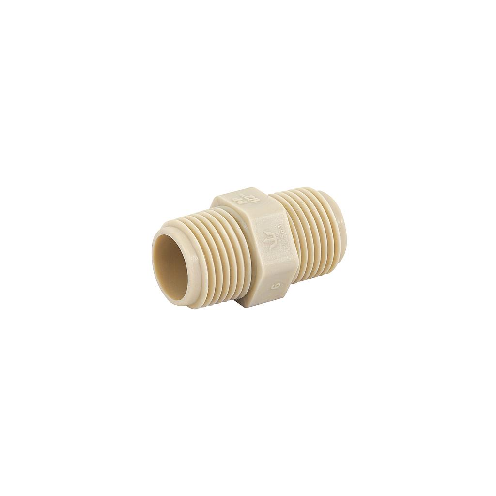 NIPLE CORRIDO DE 1/2" POLIPROPILENO FOSET