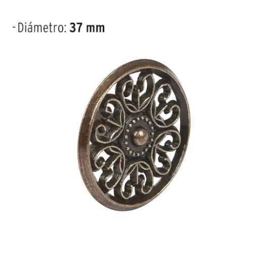 PERILLA METALICA ESTILO COLONIAL LATON ANTIGUO HERMEX