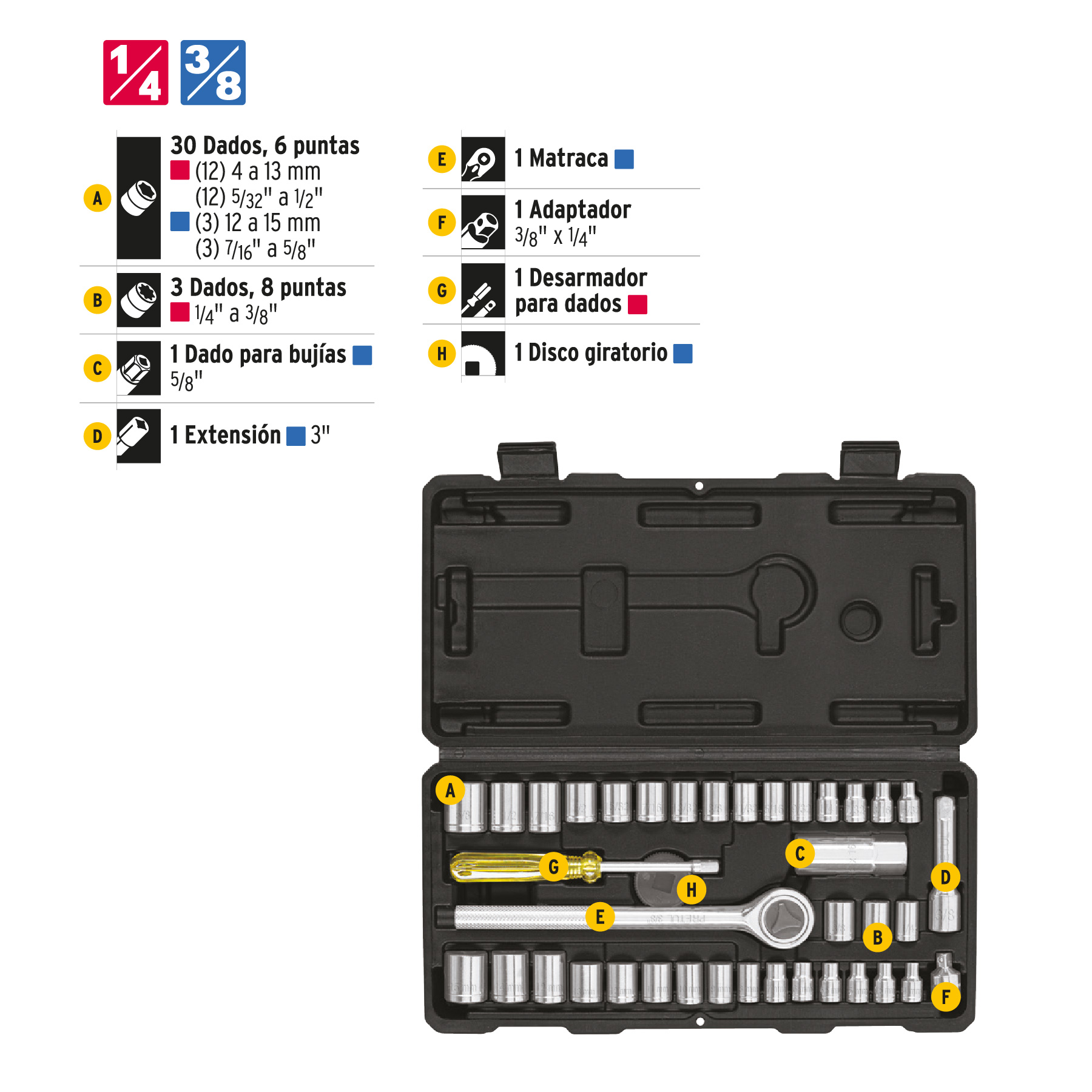 JGO DE DADOS 39 PZA PRETUL