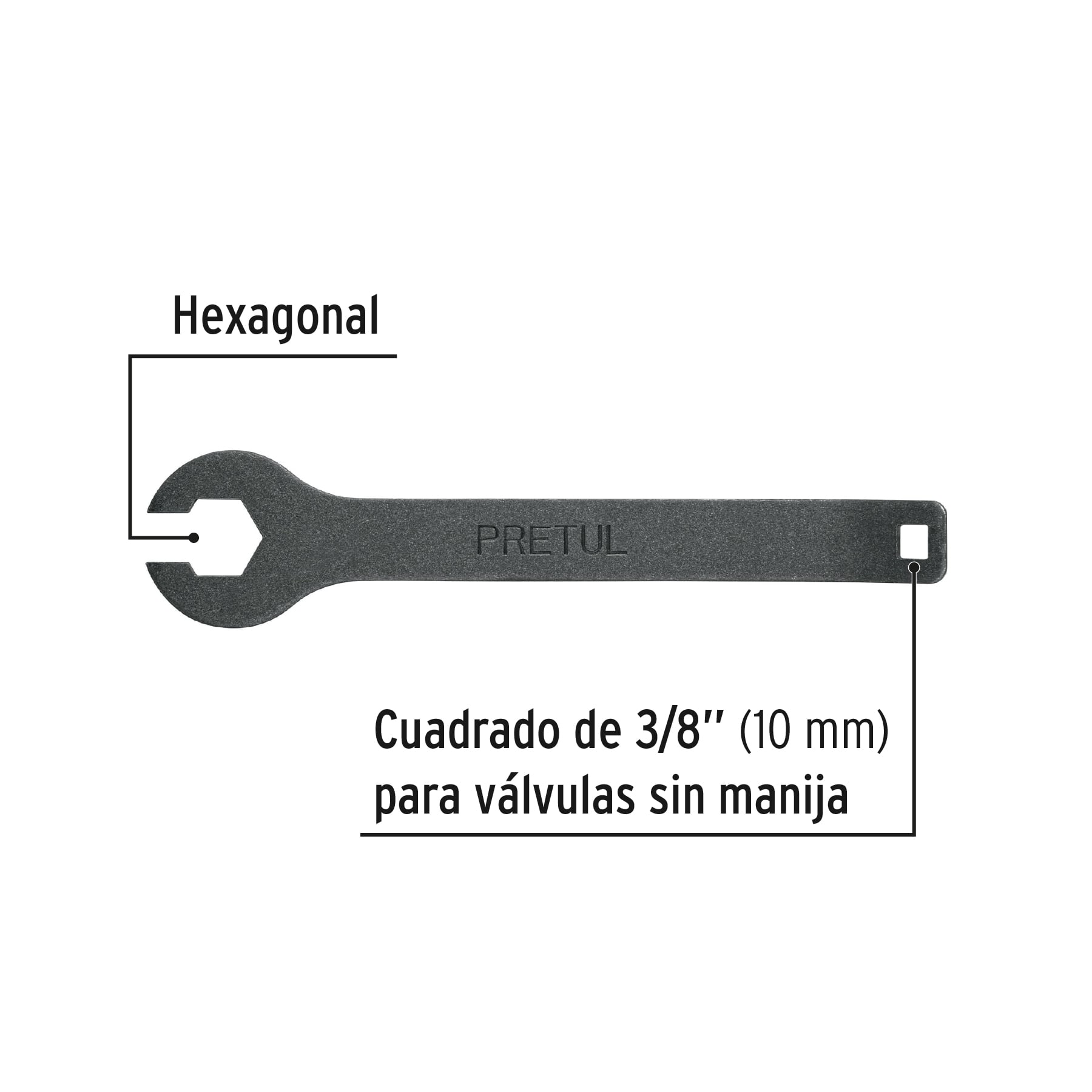 LLAVE PARA GAS PRETUL