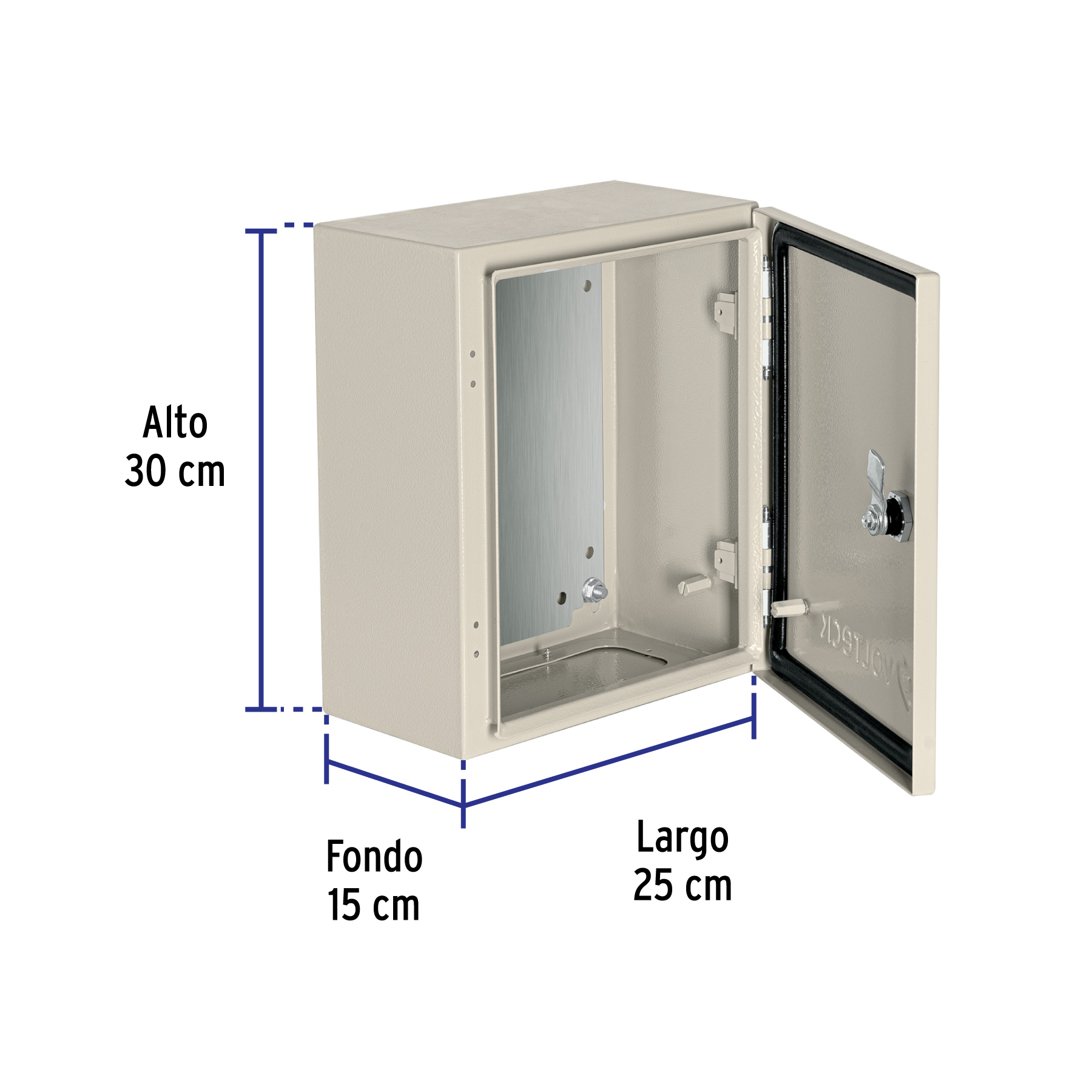 GABINETE METALICO 300 X 250 mm, VOLTECK