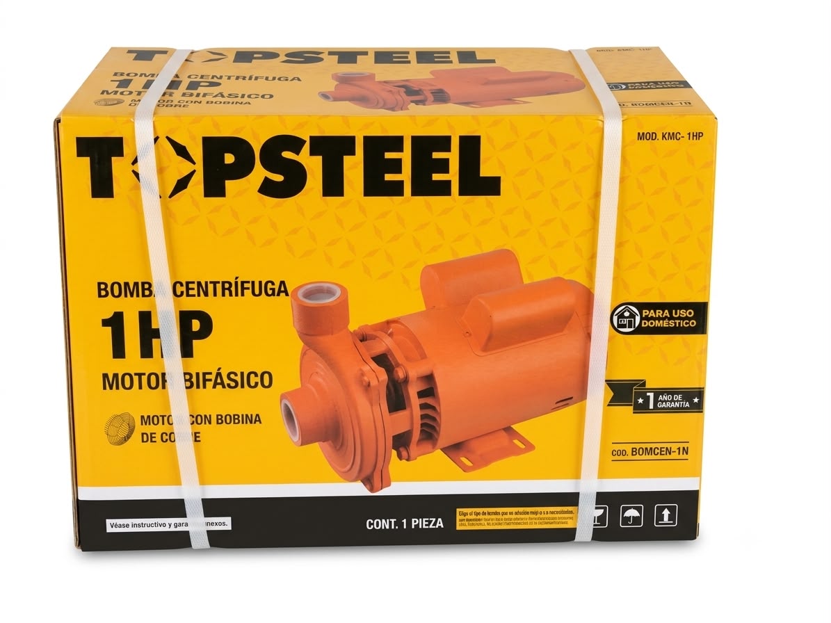 BOMBA CENTRIFUGA 1HP 1X11/4 127/220V TOP STEEL