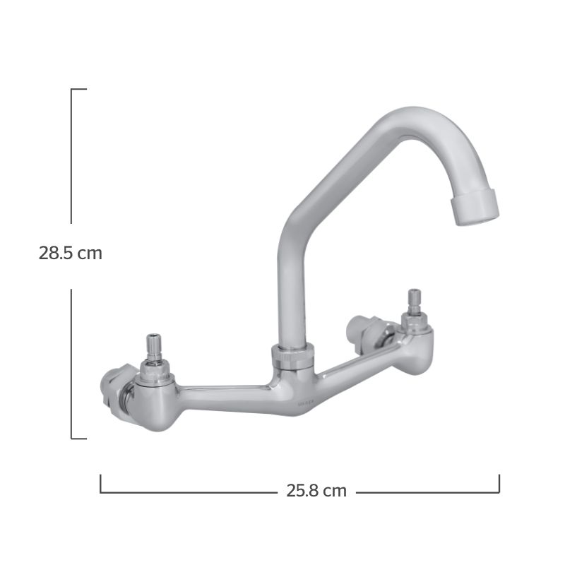 MEZCLADORA PARA FREGADERO DE PARED 8 F-248  SIN MANERAL.DISE