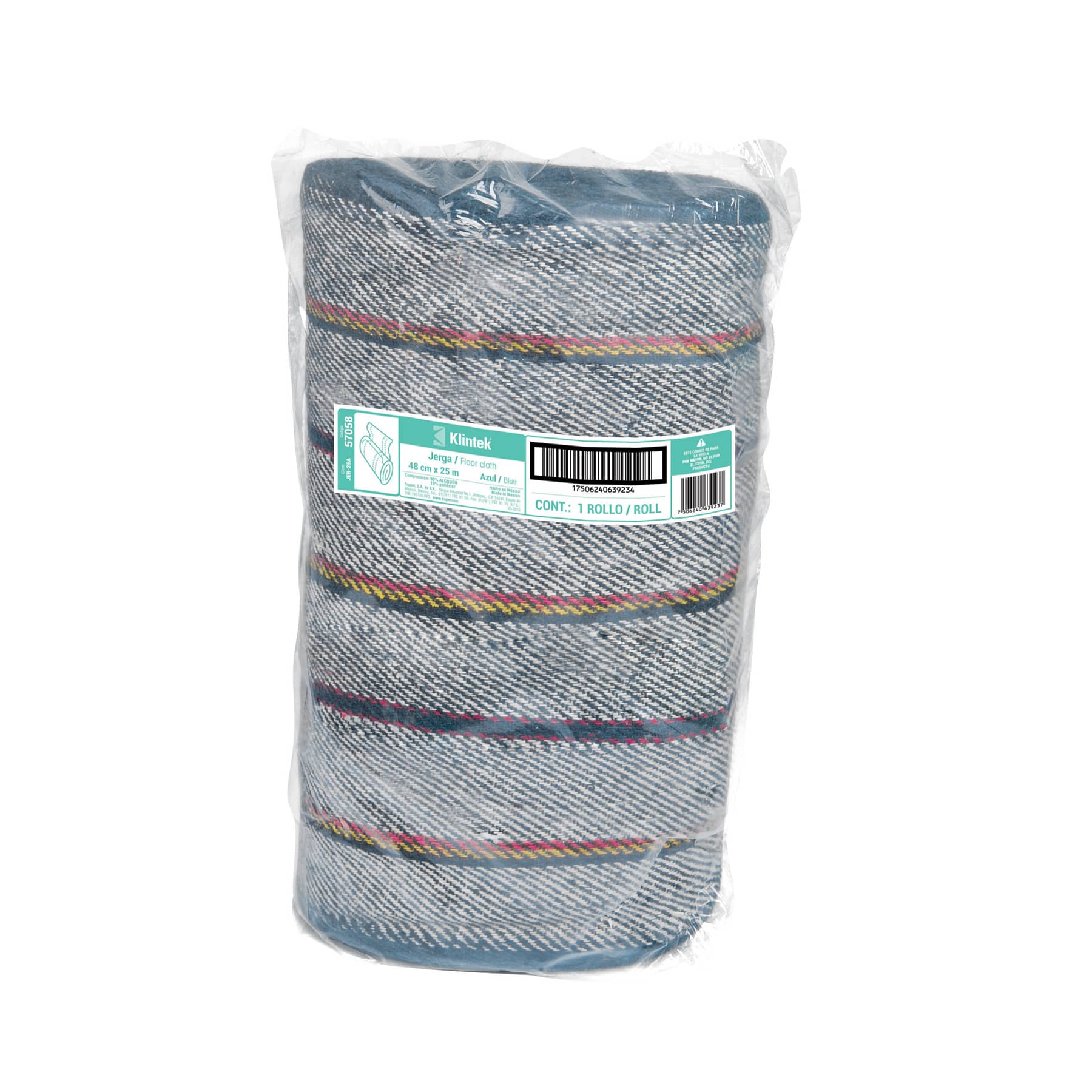 ROLLO DE 25 M DE JERGA SARGA GRUESA AZUL KLINTEK