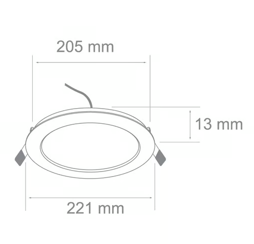 LUMINARIO PARA USO INTERIOR EMPOTRADO LED 18W BLANCO 6500K TECNOLITE