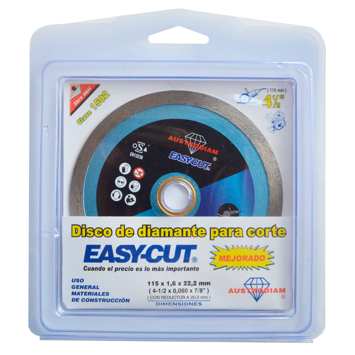 DISCO DIAMANTE RINCONTINUO 41/2 AUSTROMEX