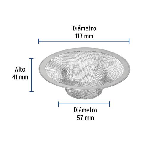 CANASTILLA MALLA 3/4 Plg. INOXIDABLE PARA FREGADERO FOSET