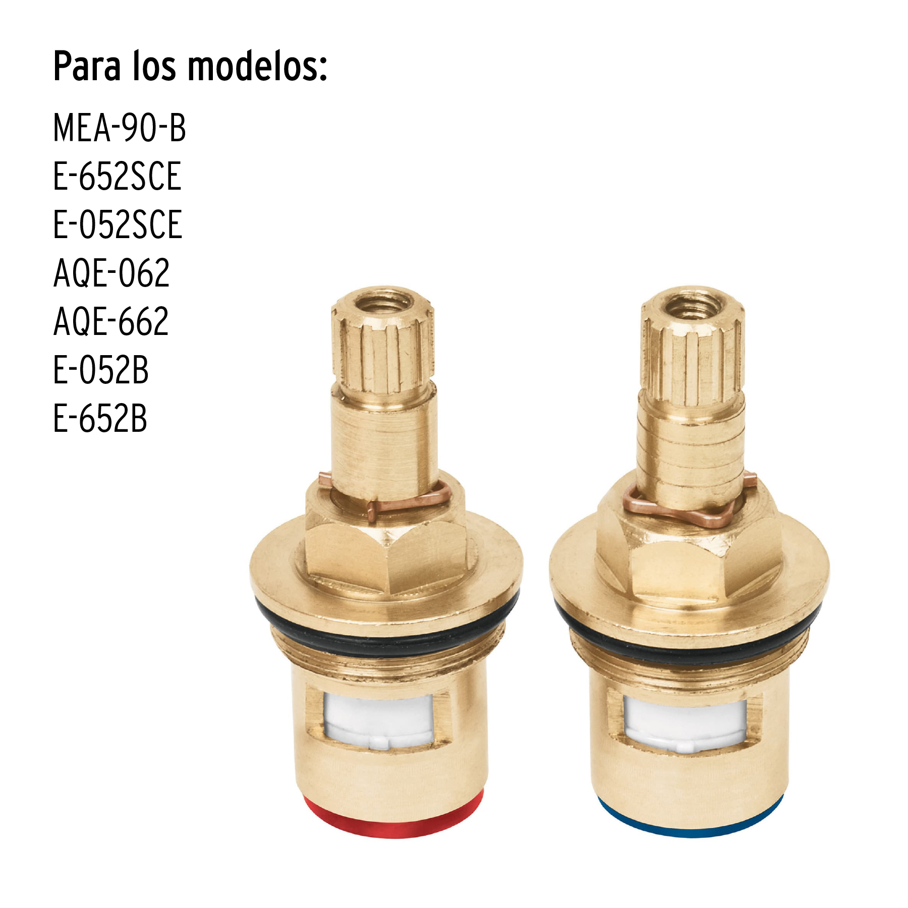 JUEGO 2 CARTUCHOS CERAMICOS PARA LLAVES DE EMPOTRAR FOSET