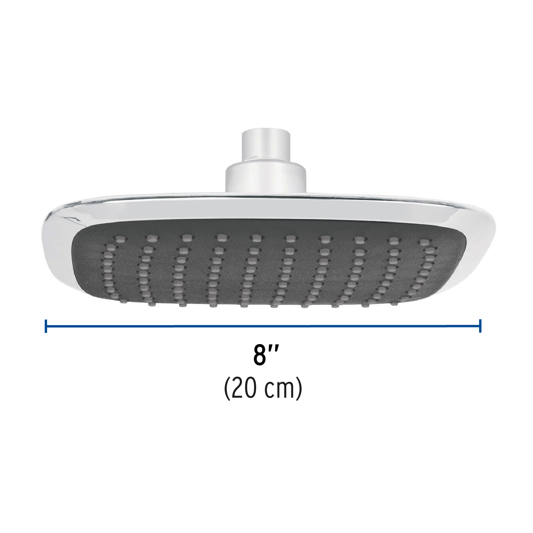 REGADERA CUADRADA 8 Plg. ABS SIN BRAZO CROMO AEROr
