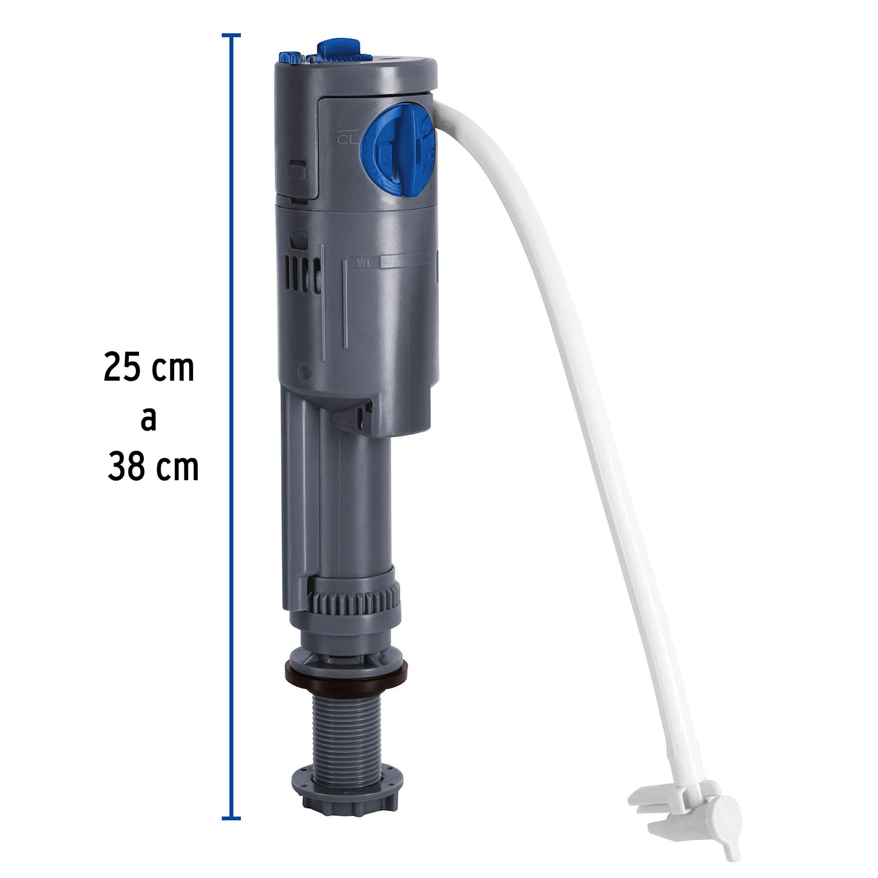 VALVULA ADMISION TANQUE BAJO ALTURA AJUSTABLE 25 A 38 CM