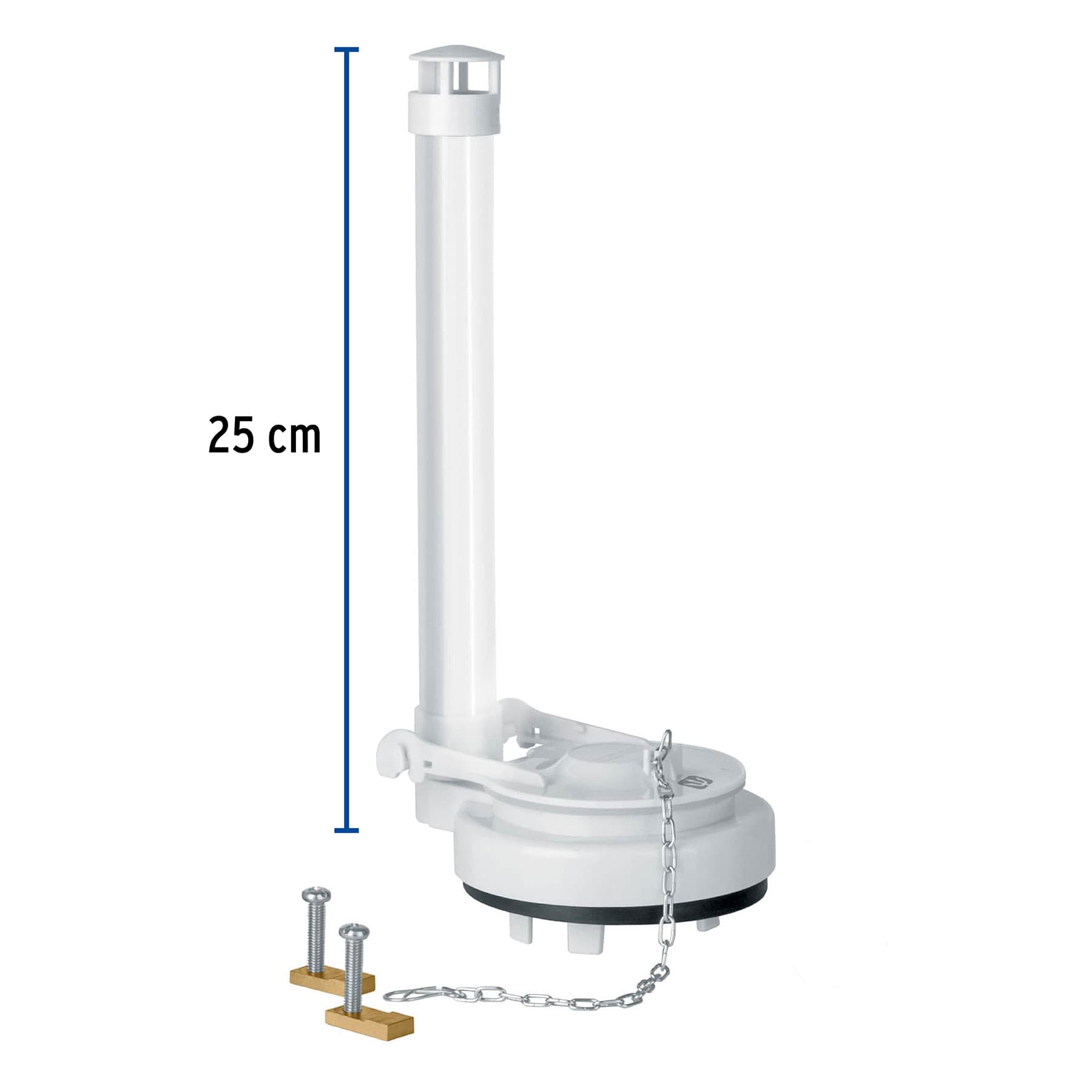 VALVULA DE DESCARGA 3 Plg. PARA WC DE 1PIEZA CADENA INOXIDABLE FOSET