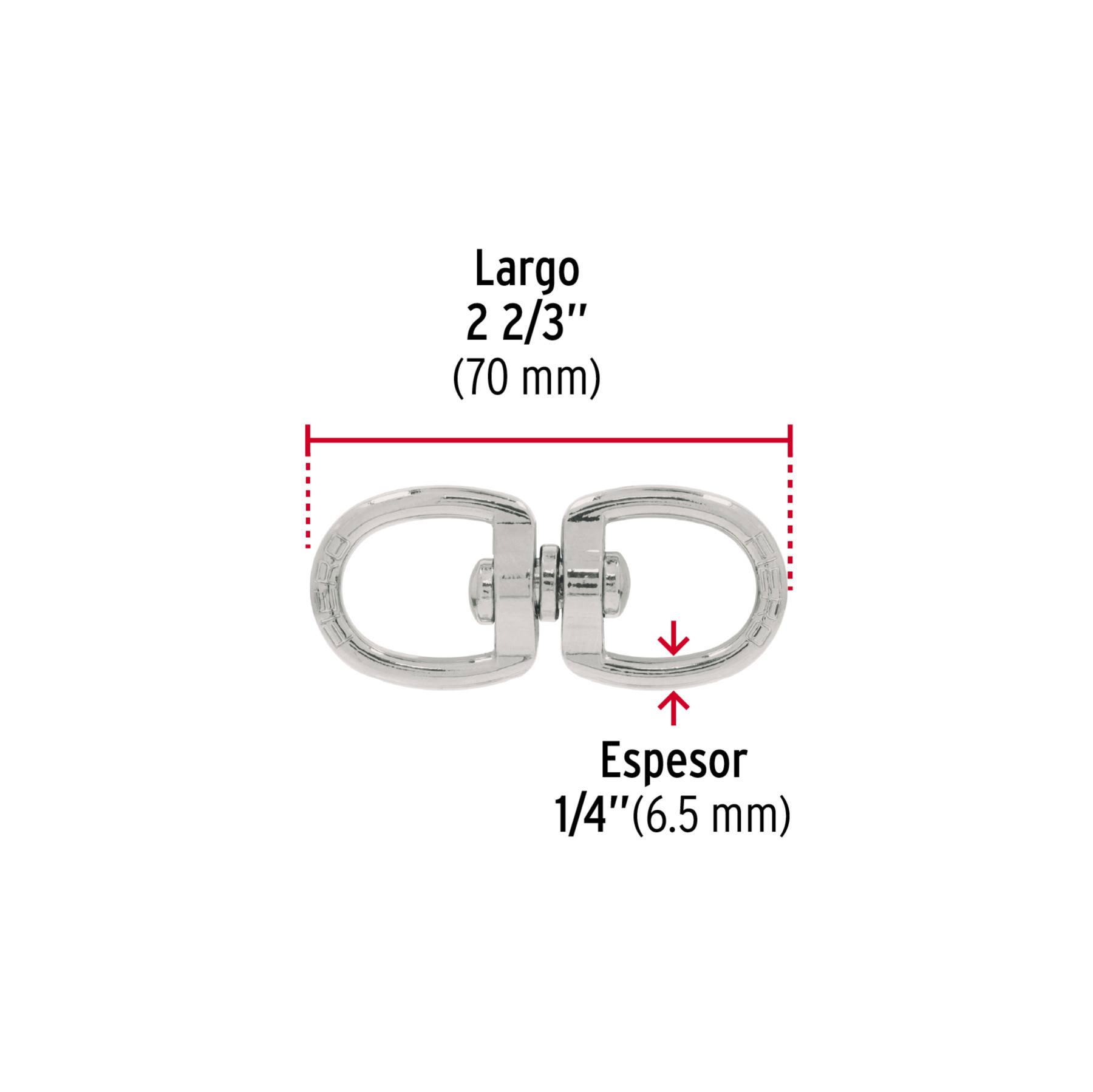 DESTORCEDOR METALICO DE 1/4 Plg. FIERO