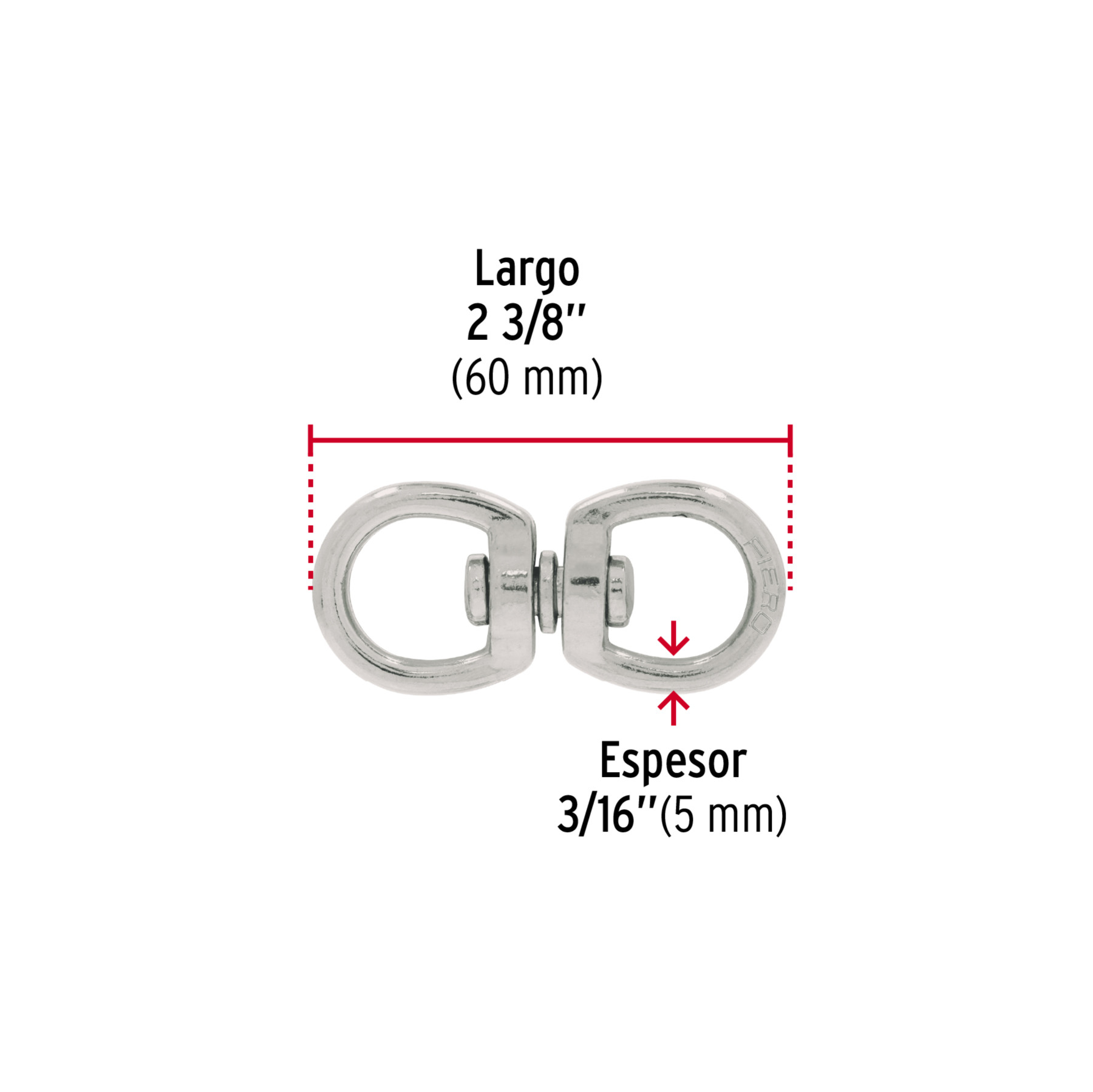 DESTORCEDOR METALICO DE 3/16 Plg. FIERO