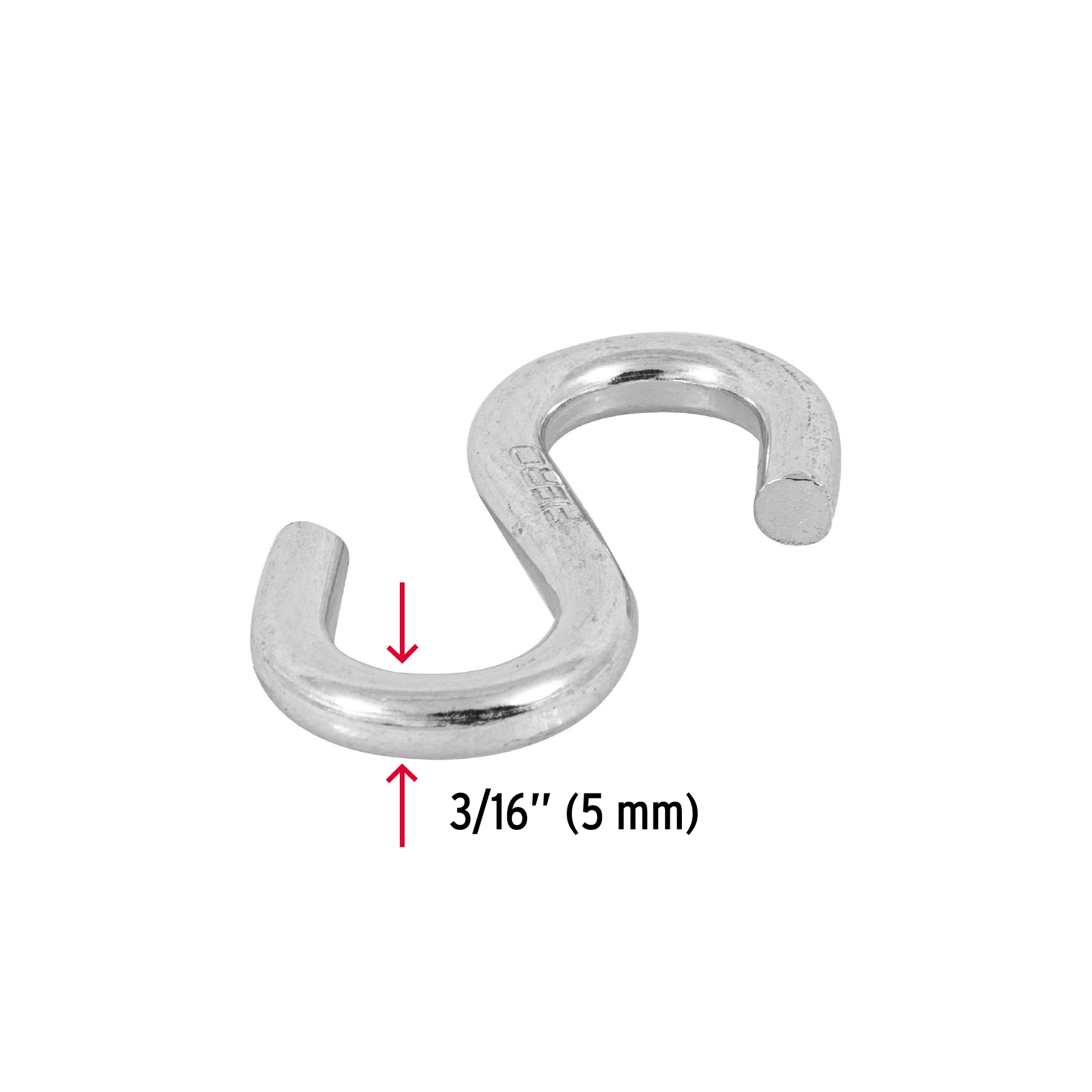 GANCHO S DE 3/16 Plg. DE ACERO PARA CABLE FIERO
