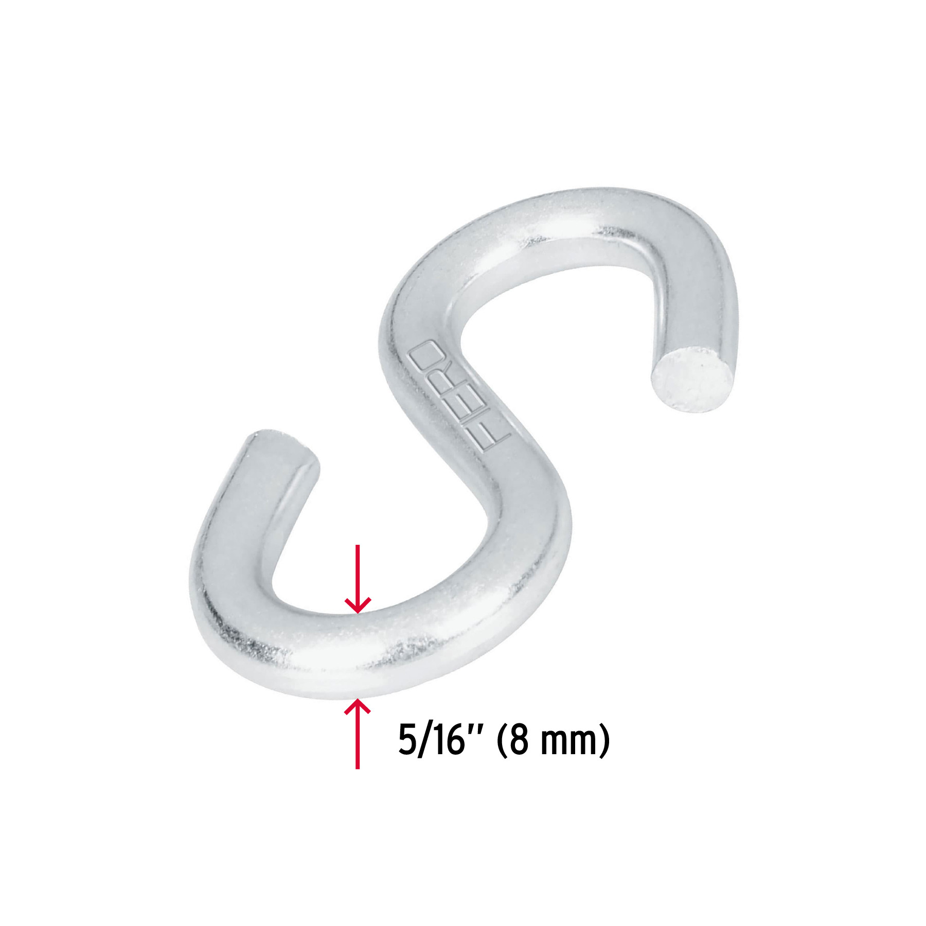 GANCHO S DE 5/16 Plg. DE ACERO PARA CABLE FIERO