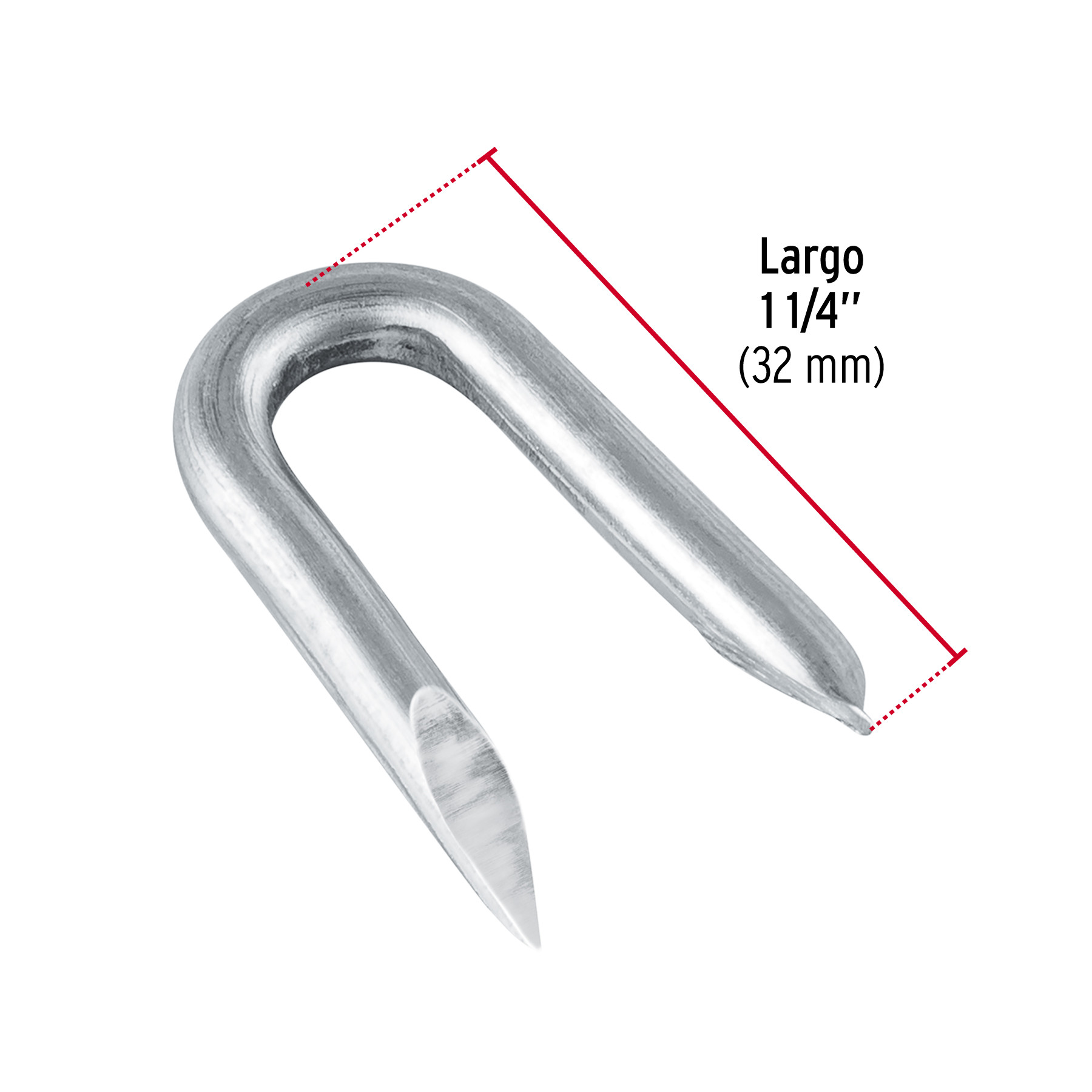 GRAPAS 1-1/4 Plg. GALVANIZADAS P/ALAMBRE DE PUAS CAJA CON 10 KG