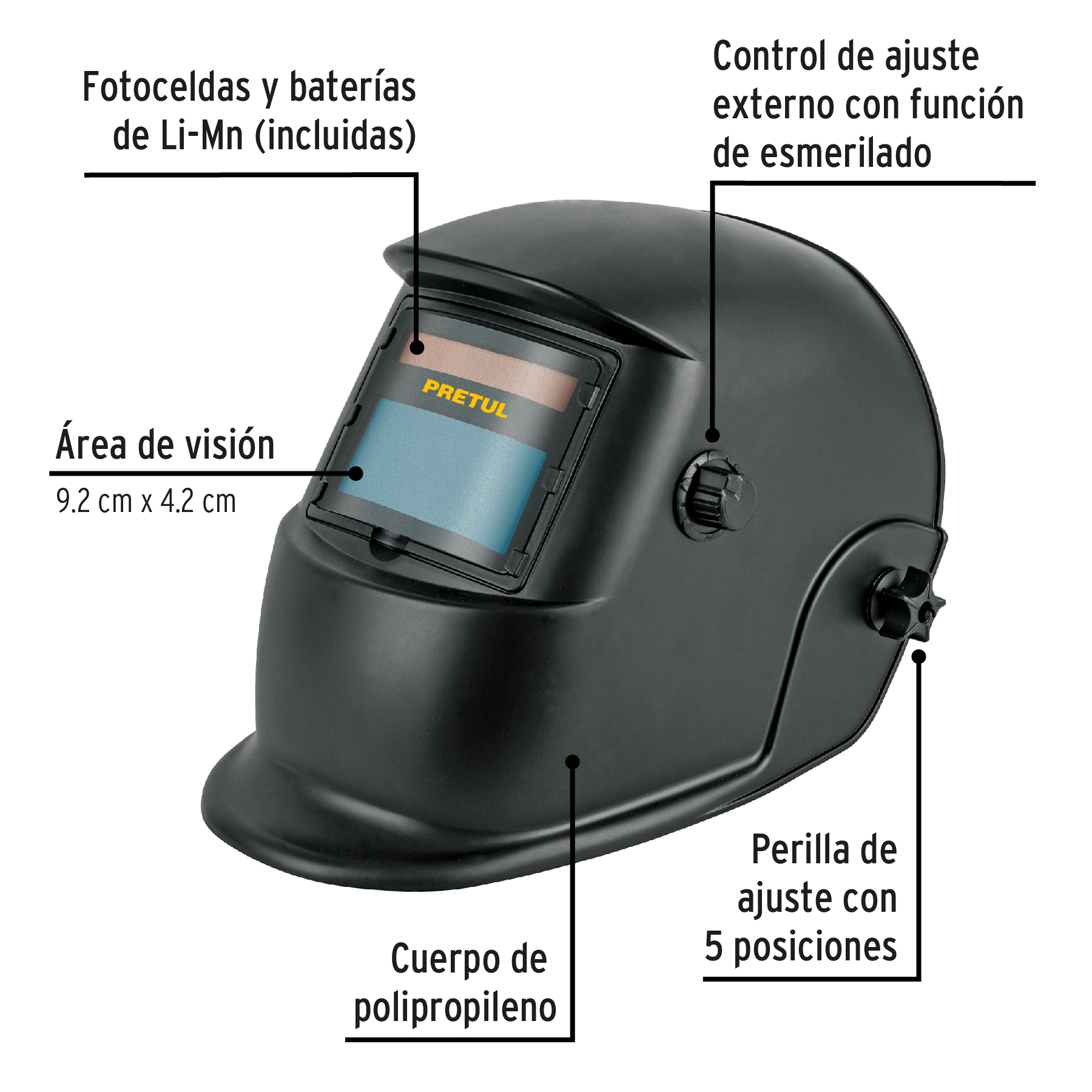 CARETA OSCURECIMIENTO AUTOMATICO PRETUL